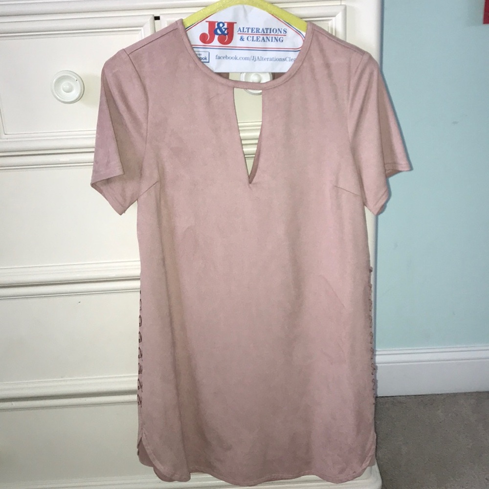 Velvet shift dress
